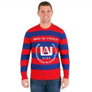 My Hero Academia Striped Sweater